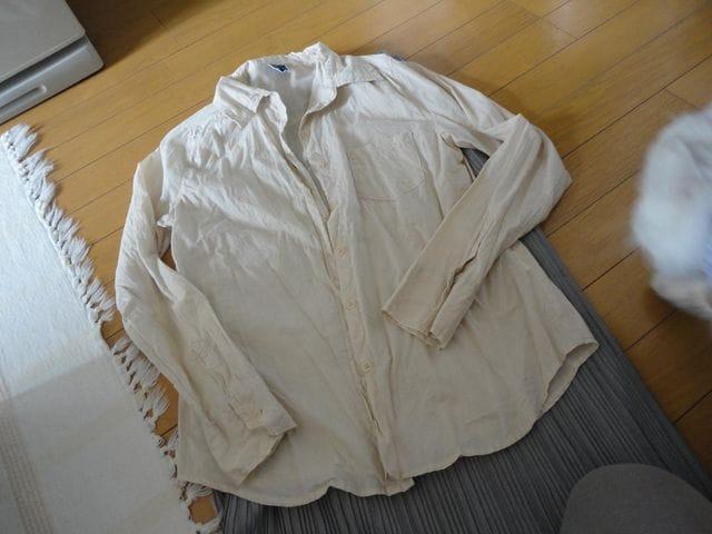 【M】 シワ加工品ベージュ系 シャツ < 女性ファッション  【M】 シワ加工品ベージュ系 シャツ  < 女性ファッションの