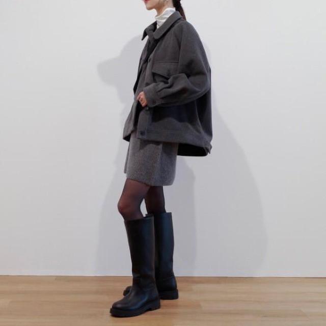 ◆UNIQLO C/ユニクロシー◆完売!!オーバーサイズジャケット★濃グレーXS*美品*秋コーデ♪ < ブランド  ◆UNIQLO C/ユニクロシー◆完売!!オーバーサイズジャケット★濃グレーXS*美品*秋コーデ♪ < ブランドの