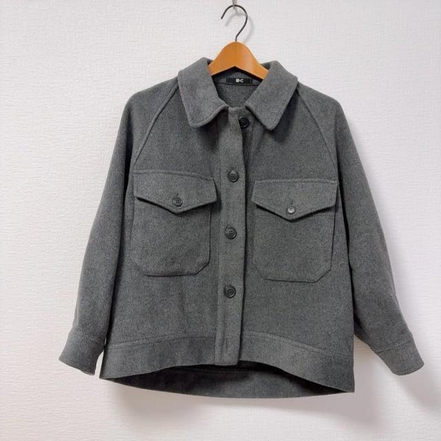 ◆UNIQLO C/ユニクロシー◆完売!!オーバーサイズジャケット★濃グレーXS*美品*秋コーデ♪ < ブランド  ◆UNIQLO C/ユニクロシー◆完売!!オーバーサイズジャケット★濃グレーXS*美品*秋コーデ♪ < ブランドの