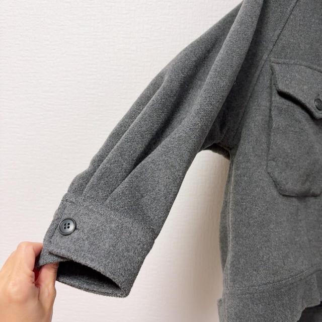 ◆UNIQLO C/ユニクロシー◆完売!!オーバーサイズジャケット★濃グレーXS*美品*秋コーデ♪ < ブランド  ◆UNIQLO C/ユニクロシー◆完売!!オーバーサイズジャケット★濃グレーXS*美品*秋コーデ♪ < ブランドの