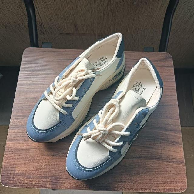 新品 23cm レディース スニーカー ホワイト シューズ 靴 身長アップ < 女性ファッション  新品 23cm レディース スニーカー ホワイト シューズ 靴 身長アップ  < 女性ファッションの