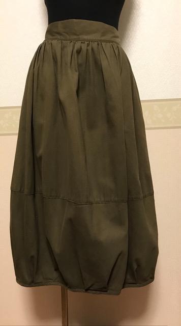 スカート **** ウエストゴム バルーンスカート カーキ < 女性ファッション  スカート **** ウエストゴム バルーンスカート カーキ  < 女性ファッションの