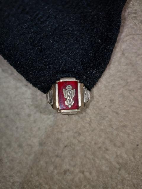 カレッジリング 石付き 指輪 シルバー SILVER 1963年 < 女性アクセサリー/時計 カレッジリング 石付き 指輪 シルバー SILVER 1963年 < 女性アクセサリー/時計の