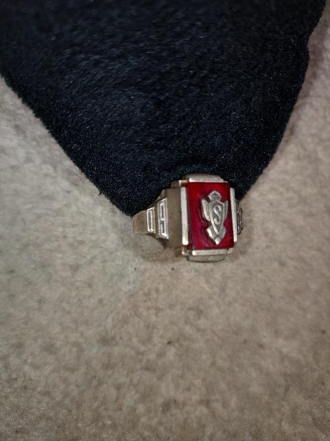 カレッジリング 石付き 指輪 シルバー SILVER 1963年 < 女性アクセサリー/時計 カレッジリング 石付き 指輪 シルバー SILVER 1963年 < 女性アクセサリー/時計の