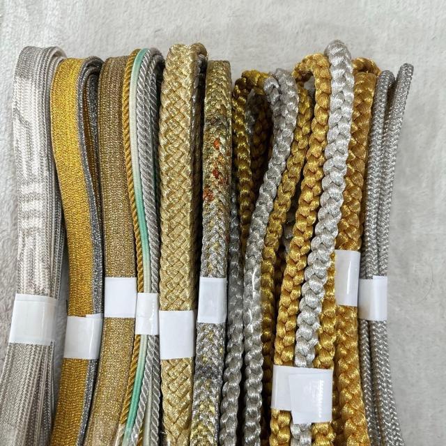 礼装用 帯締め 金 銀 10本 リメイク ハンドメイド まとめ売り セット売り 正絹 < 女性ファッション 礼装用 帯締め 金 銀 10本 リメイク ハンドメイド まとめ売り セット売り 正絹 < 女性ファッションの