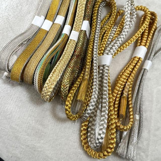 礼装用 帯締め 金 銀 10本 リメイク ハンドメイド まとめ売り セット売り 正絹 < 女性ファッション 礼装用 帯締め 金 銀 10本 リメイク ハンドメイド まとめ売り セット売り 正絹 < 女性ファッションの