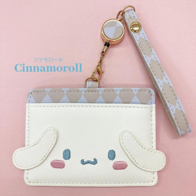 シナモロール パスケース ICカード 定期入れ リール付きパスケース サンリオ < 女性ファッション シナモロール パスケース ICカード 定期入れ リール付きパスケース サンリオ < 女性ファッションの