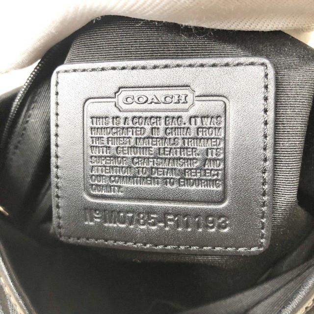 【美品】COACH コーチ ショルダーバッグ サコッシュ クロスボディ ブラック キャンバス レザー F11193 < ブランド 【美品】COACH コーチ ショルダーバッグ サコッシュ クロスボディ ブラック キャンバス レザー F11193 < ブランドの