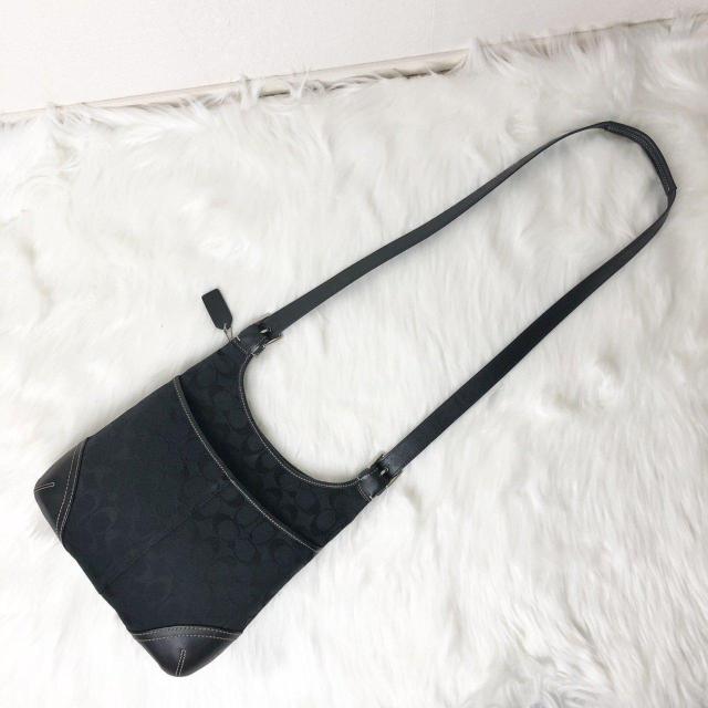【美品】COACH コーチ ショルダーバッグ サコッシュ クロスボディ ブラック キャンバス レザー F11193 < ブランド 【美品】COACH コーチ ショルダーバッグ サコッシュ クロスボディ ブラック キャンバス レザー F11193 < ブランドの
