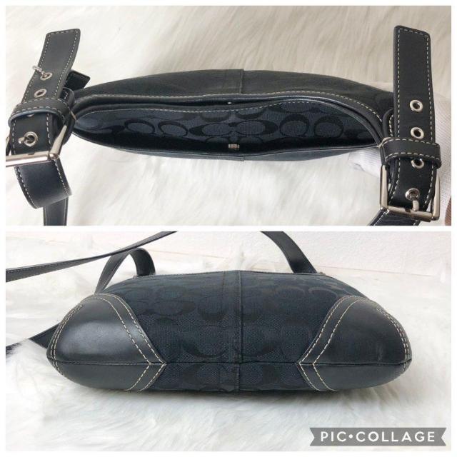 【美品】COACH コーチ ショルダーバッグ サコッシュ クロスボディ ブラック キャンバス レザー F11193 < ブランド 【美品】COACH コーチ ショルダーバッグ サコッシュ クロスボディ ブラック キャンバス レザー F11193 < ブランドの
