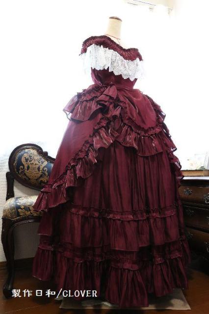 ボルドーオフショルドレス L~2Lサイズ < 女性ファッション ボルドーオフショルドレス L~2Lサイズ < 女性ファッションの