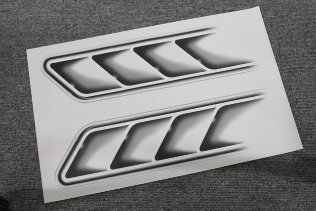 汎用リアルなダクト風ステッカーtype1 フェンダー バンパー < 自動車/バイク 汎用リアルなダクト風ステッカーtype1 フェンダー バンパー < 自動車/バイク