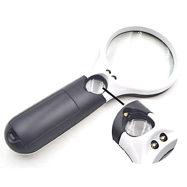 LEDライト付き 拡大鏡 手持ちルーペ 3倍/45倍 虫眼鏡 LED < インテリア/ライフ LEDライト付き 拡大鏡 手持ちルーペ 3倍/45倍 虫眼鏡 LED < インテリア/ライフの