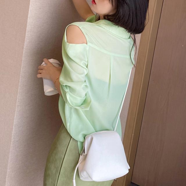 送料無料 新品 シアー シャツブラウス レディース 長袖 < 女性ファッション  送料無料 新品 シアー シャツブラウス レディース 長袖 < 女性ファッションの