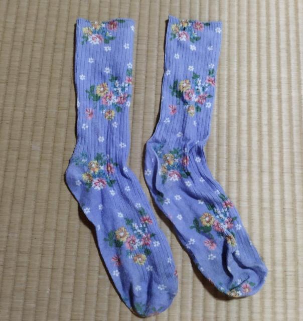 ブルー フラワープリント レディースソックス < 女性ファッション  ブルー フラワープリント レディースソックス  < 女性ファッションの