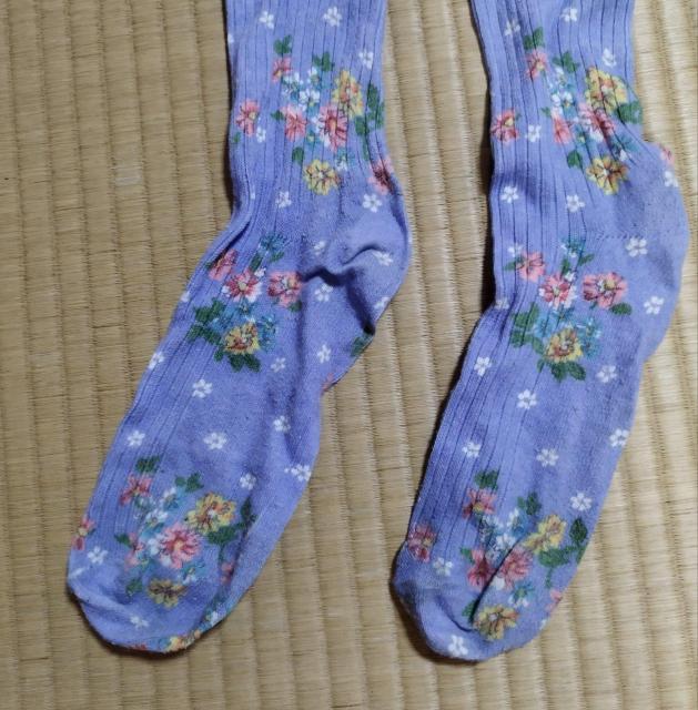 ブルー フラワープリント レディースソックス < 女性ファッション  ブルー フラワープリント レディースソックス < 女性ファッションの