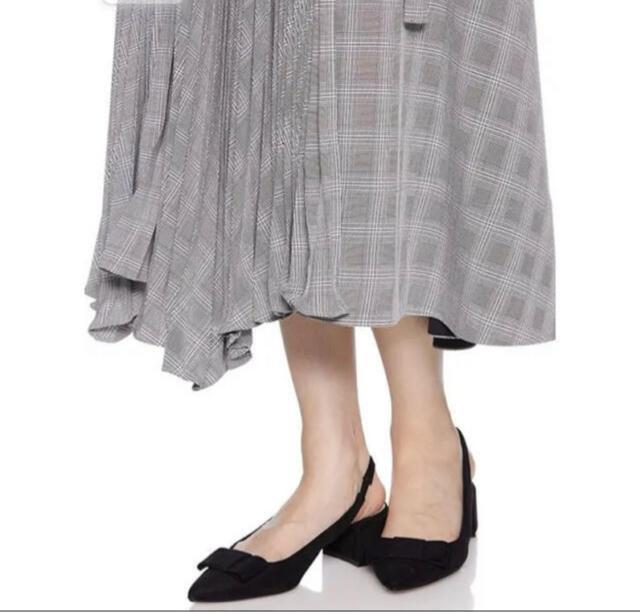 FRAYIDフレイアイディーアシメヘムラインプリーツラップスカートギンガムチェックグレー灰色 < ブランド FRAYIDフレイアイディーアシメヘムラインプリーツラップスカートギンガムチェックグレー灰色 < ブランドの