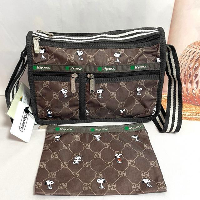 ★新品★LeSportsac レスポートサック スヌーピ レモノグラム ショルダーバッグ ポーチ 7507 S セット 送料無料 < 女性ファッション  ★新品★LeSportsac レスポートサック スヌーピ レモノグラム ショルダーバッグ ポーチ 7507 S セット 送料無料  < 女性ファッションの