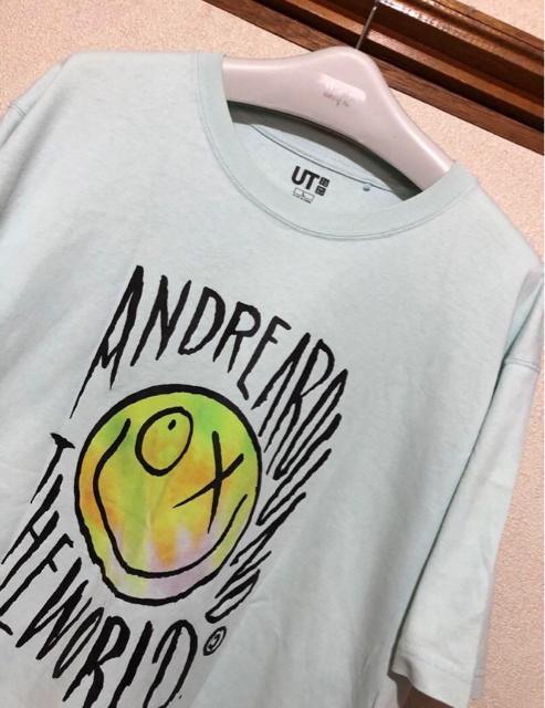 ユニクロ UT アンドレ・サライバ コラボ UT ロゴプリント Tシャツ L < ブランド  ユニクロ UT アンドレ・サライバ コラボ UT ロゴプリント Tシャツ L < ブランドの