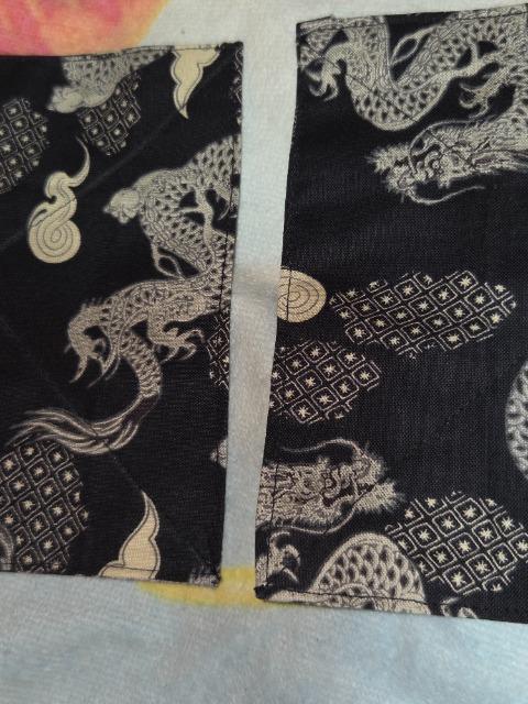 ★新品黒×雲龍和柄コースター2枚セット < キッズ/ベビー  ★新品黒×雲龍和柄コースター2枚セット < キッズ/ベビーの