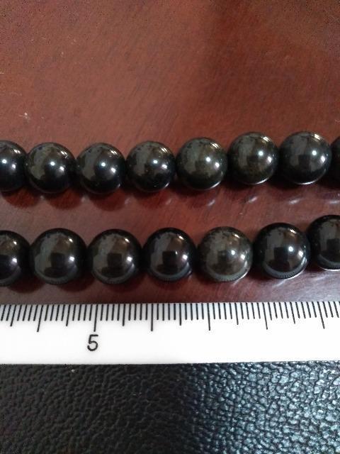 オブシディアン約10ミリ一連ビーズ < ホビー  オブシディアン約10ミリ一連ビーズ  < ホビーの