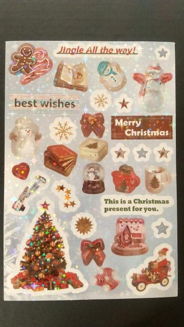 AChristmas★ キラキラ シールシート 3枚 < インテリア/ライフ AChristmas★ キラキラ シールシート 3枚 < インテリア/ライフの