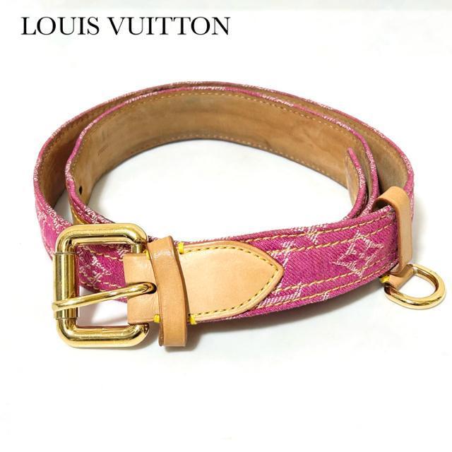 LOUIS VUITTON ヴィトン サンチュール モノグラム デニム ベルト