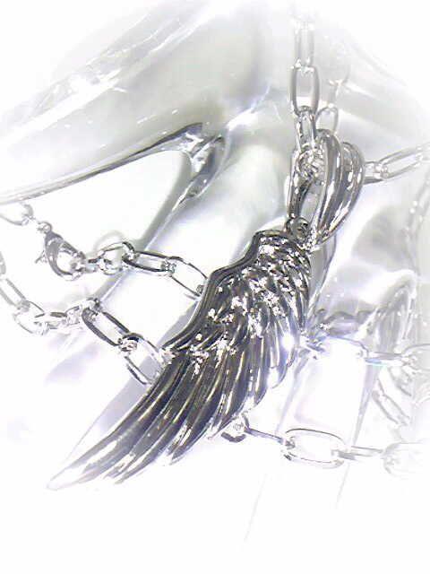 即決* サージカル☆ANGELフェザー*スティールネックレス < 男性アクセサリー/時計 即決* サージカル☆ANGELフェザー*スティールネックレス < 男性アクセサリー/時計の