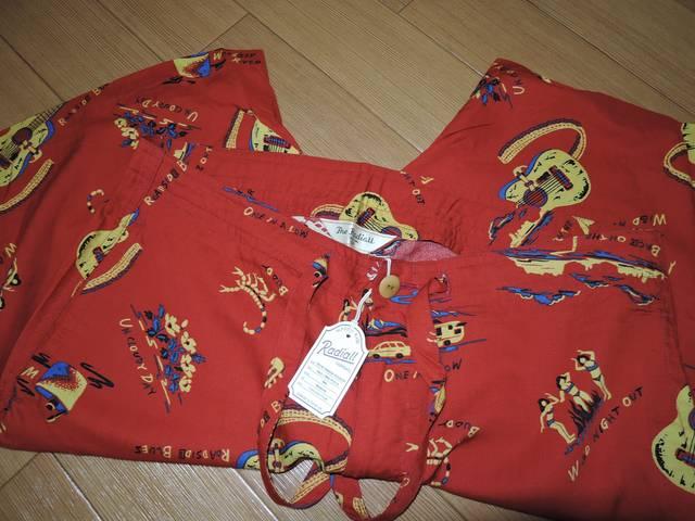 新品ラディアルRADIALLショーツM赤アロハ系レーヨンハーフパンツ < ブランド  新品ラディアルRADIALLショーツM赤アロハ系レーヨンハーフパンツ < ブランドの