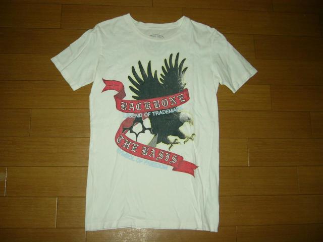 バックボーン BACK BONE カットソー S 白 イーグルロゴ 初期 < ブランド バックボーン BACK BONE カットソー S 白 イーグルロゴ 初期 < ブランドの