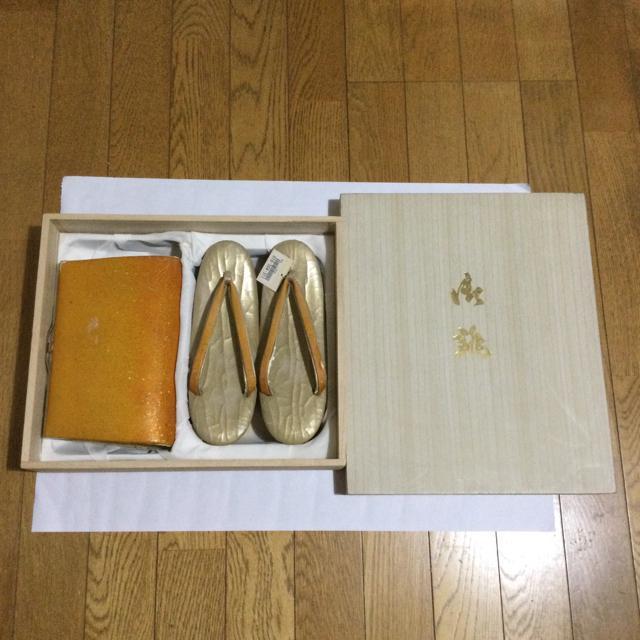 #訳あり 新品未使用 桐箱入り和草履&バックセット < 女性ファッション  #訳あり 新品未使用 桐箱入り和草履&バックセット  < 女性ファッションの