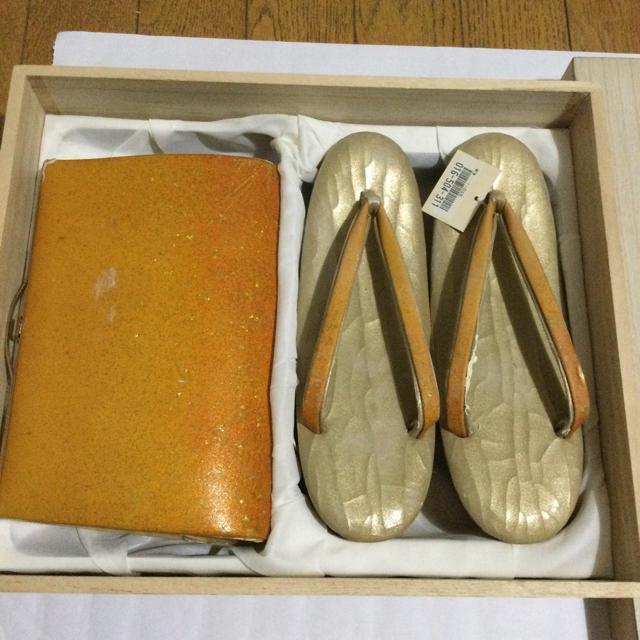 #訳あり 新品未使用 桐箱入り和草履&バックセット < 女性ファッション  #訳あり 新品未使用 桐箱入り和草履&バックセット < 女性ファッションの