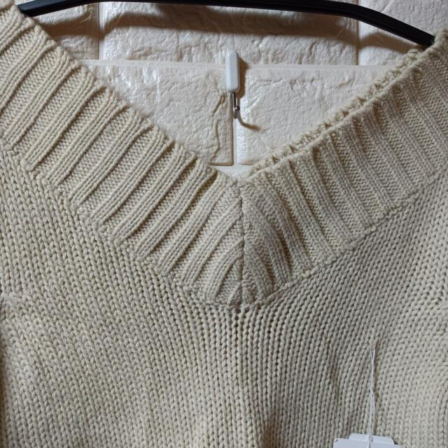 pas α’ pas新品★Vネックシンプルセーター < 女性ファッション  pas α’ pas新品★Vネックシンプルセーター < 女性ファッションの