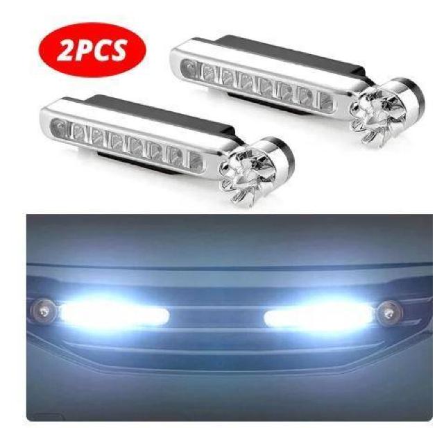 送料無料 未使用品 2個セット ホワイト 白色 風力 デイライト 8連 LED 車 風力発電 電源不要 100 < 自動車/バイク 送料無料 未使用品 2個セット ホワイト 白色 風力 デイライト 8連 LED 車 風力発電 電源不要 100 < 自動車/バイク