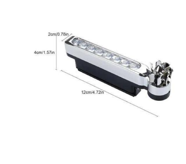 送料無料 未使用品 2個セット ホワイト 白色 風力 デイライト 8連 LED 車 風力発電 電源不要 100 < 自動車/バイク 送料無料 未使用品 2個セット ホワイト 白色 風力 デイライト 8連 LED 車 風力発電 電源不要 100 < 自動車/バイク