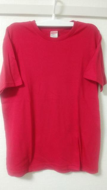 無地の赤色Mサイズ半袖テーシャツ1枚 < 男性ファッション  無地の赤色Mサイズ半袖テーシャツ1枚 < 男性ファッションの