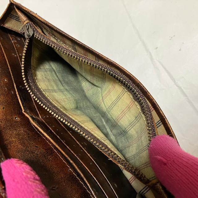 【KATHARINE HAMNETT LONDON】 レザー / 長財布 / 茶 < ブランド 【KATHARINE HAMNETT LONDON】 レザー / 長財布 / 茶 < ブランドの