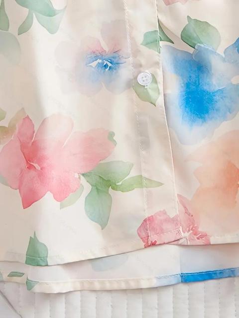 爆ヤス価格1290円★レディース フローラルブラウス - フレンチシックデザイン、パステルフラワープリント 日本サイズL < 女性ファッション 爆ヤス価格1290円★レディース フローラルブラウス - フレンチシックデザイン、パステルフラワープリント 日本サイズL < 女性ファッションの