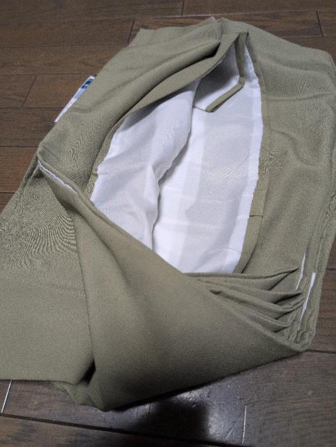 新品タグ付き、洗える着物、地味グリーン無地 < 女性ファッション  新品タグ付き、洗える着物、地味グリーン無地 < 女性ファッションの