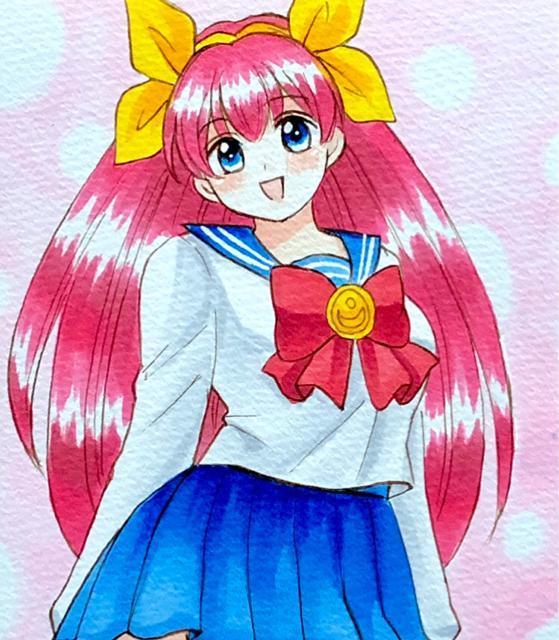 自作イラスト/花咲ももこ/セーラームーン/制服チェンジ < アニメ/コミック/キャラクター 自作イラスト/花咲ももこ/セーラームーン/制服チェンジ < アニメ/コミック/キャラクターの
