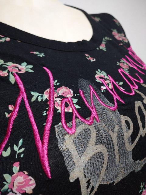 half palu 薔薇柄Tシャツ < 女性ファッション  half palu 薔薇柄Tシャツ < 女性ファッションの