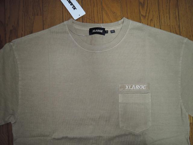 �V�i XLARGE �G�N�X�g�����[�W �s�O�����g���H �|�P�b�gT�V���c M�x�[�W�� �J�b�g�\�[PIGMENT POCKET TEE �� �u�����h�� 