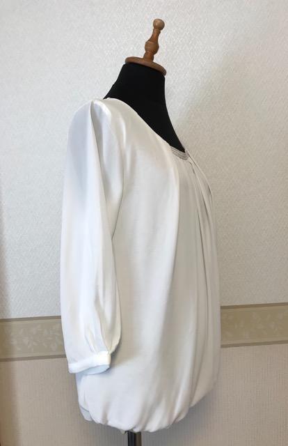 SUIT SELECT 未使用タグ付き シフォンブラウス 白 < 女性ファッション  SUIT SELECT 未使用タグ付き シフォンブラウス 白 < 女性ファッションの