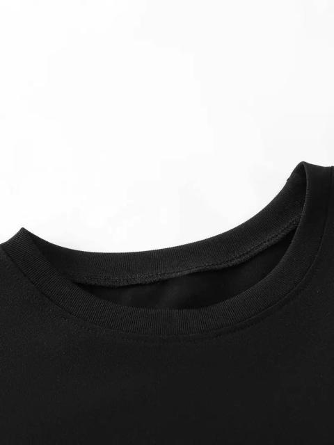 超お買い得990円★女性の夏のカジュアルな長いTシャツ、ポリエステル100%ニット生地、クルーネック 日本サイズL < 女性ファッション  超お買い得990円★女性の夏のカジュアルな長いTシャツ、ポリエステル100%ニット生地、クルーネック 日本サイズL < 女性ファッションの