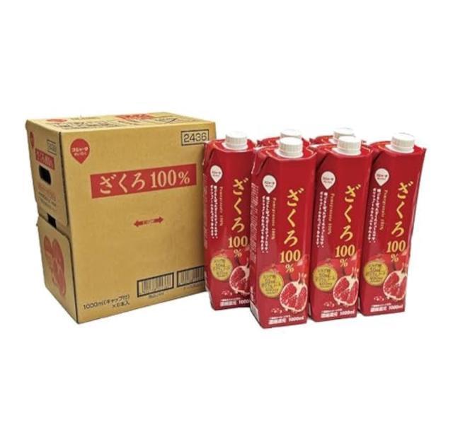 【6本】スジャータめいらく ざくろ100% ジュース 1000ml < グルメ/ドリンク  【6本】スジャータめいらく ざくろ100% ジュース 1000ml < グルメ/ドリンクの