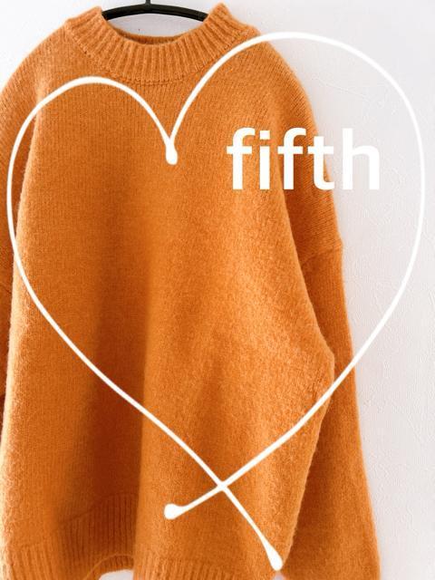 【fifth フィフス 】オーバーサイズニット オレンジ ゆったりセーター < 女性ファッション 【fifth フィフス 】オーバーサイズニット オレンジ ゆったりセーター < 女性ファッションの