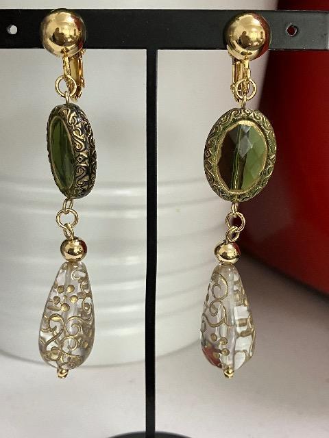 ハンドメイド ドイツ製アクリル イヤリング < 女性ファッション ハンドメイド ドイツ製アクリル イヤリング < 女性ファッションの