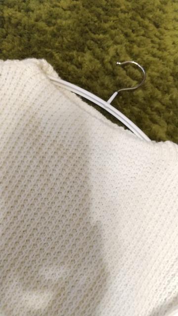 saloon by Adastria*ふっくらボートネックホワイトワッフルニット/38 < 女性ファッション saloon by Adastria*ふっくらボートネックホワイトワッフルニット/38 < 女性ファッションの