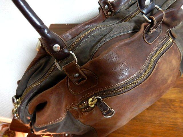 ◆regalo レガロ レザー 革 ハンドバッグ ブラウン 中古品 < 男性ファッション  ◆regalo レガロ レザー 革 ハンドバッグ ブラウン 中古品 < 男性ファッションの