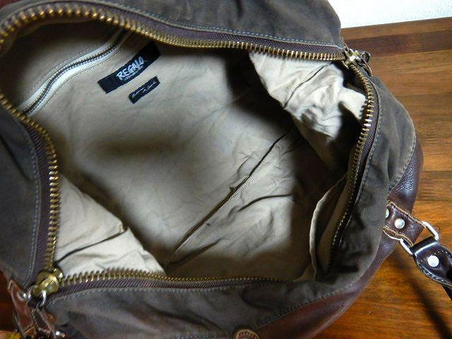 ◆regalo レガロ レザー 革 ハンドバッグ ブラウン 中古品 < 男性ファッション  ◆regalo レガロ レザー 革 ハンドバッグ ブラウン 中古品 < 男性ファッションの